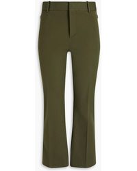 FRAME - Le Crop Mini Boot Cropped Stretch Cotton-twill Bootcut Pants - Lyst