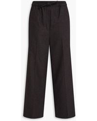 Sandro - Wool-Blend Wide-Leg Pants - Lyst