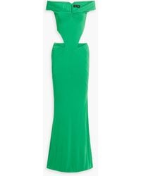 retroféte - Giada Off-the-shoulder Cutout Jersey Gown - Lyst