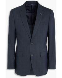 dunhill - Prince Of Wales Checked Wool, Linen And Silk-blend Suit Jacket - Lyst