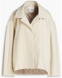LE17SEPTEMBRE - Oversized Mélange Wool-blend Brushed-felt Jacket - Lyst