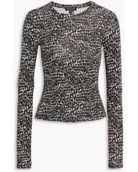 Rag & Bone - Luca Printed Stretch-Modal Jersey Top - Lyst