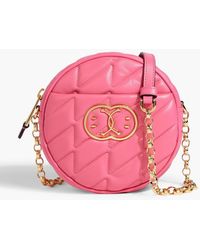 Moschino - Quilted Leather Shoulder Bag - Lyst