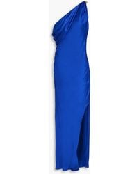 Nicholas - One-shoulder Satin Maxi Dress - Lyst