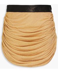 Khaite - Ruched Jersey Mini Skirt - Lyst