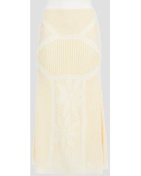 M Missoni Jacquard-knit Midi Skirt - White