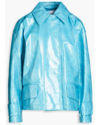 Stand Studio - Constance Faux Patent-leather Jacket - Lyst