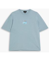 Dunhill - T-shirt aus baumwoll-jersey mit print - Lyst
