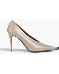 Acne Studios Leather Court Shoes - Natural