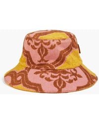Zimmermann - Printed Cotton-terry Bucket Hat - Lyst
