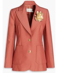 Zimmermann - Blazer aus einer wollmischung mit verzierung - Lyst