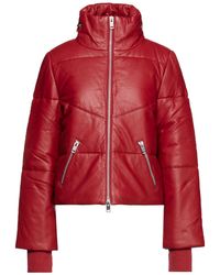 W118 by Walter Baker Quilted Leather Jacket - Red
