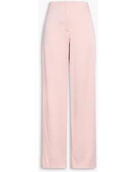 Veronica Beard - Ronin Satin-crepe Wide-leg Pants - Lyst