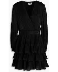 Claudie Pierlot - Minikleid aus jersey mit metallic-effekt - Lyst