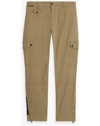 Dolce & Gabbana - Tapered Logo-print Cotton-blend Twill Cargo Pants - Lyst