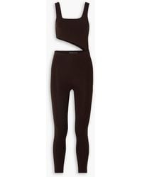 Zeynep Arcay - Jumpsuit aus stretch-strick mit cut-outs - Lyst