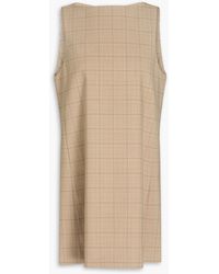 Claudie Pierlot - Prince Of Wales Checked Tweed Mini Dress - Lyst