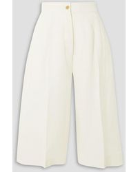 Giuliva Heritage - Theresa Linen And Silk-blend Culottes - Lyst