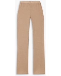 Ludovic de Saint Sernin - Mermaid Open-knit Cotton-blend Straight-leg Pants - Lyst