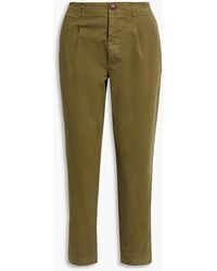 Alex Mill - Boy Cropped Cotton-blend Twill Tapered Pants - Lyst