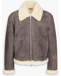 Officine Generale - Jacke "isaac" aus shearling - Lyst