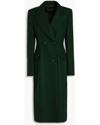 Alberta Ferretti - Double-breasted Wool-blend Felt Coat - Lyst