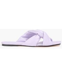 STUDIO AMELIA - Pillow Loop Leather Sandals - Lyst