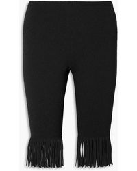 Proenza Schouler - Shorts aus stretch-strick mit fransen - Lyst