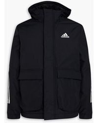 adidas Originals - Striped Padded Shell Hooded Jacket - Lyst