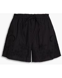 Rag & Bone - Marley Broderie Anglaise Cotton Shorts - Lyst
