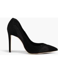 Giuseppe Zanotti - Mesh And Suede Pumps - Lyst