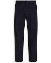 Emporio Armani - Cotton-blend Jacquard Suit Pants - Lyst