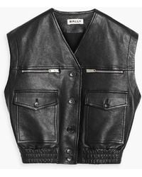 Bally - Leather Vest - Lyst