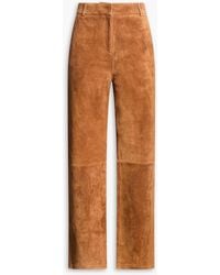 Arma - Suede Straight-leg Pants - Lyst