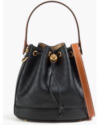 Tory Burch - T Monogram Perforated Leather Bucket Bag - Lyst