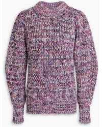 Isabel Marant - Pleane Marled Ribbed-knit Sweater - Lyst