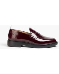 Thom Browne - Glossed-Leather Penny Loafers - Lyst