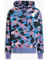 A Bathing Ape - Camouflage-print French Cotton-terry Hoodie - Lyst