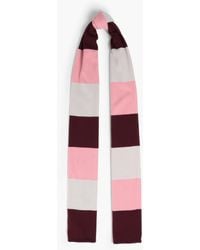 Chinti & Parker - Striped Wool And Cashmere-blend Scarf - Lyst