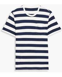 Onia - Striped Linen-blend Jersey T-shirt - Lyst