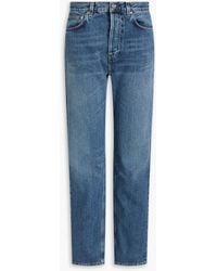 Totême - Faded High-rise Straight-leg Jeans - Lyst