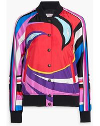 PUCCI - Printed Twill Bomber Jacket - Lyst