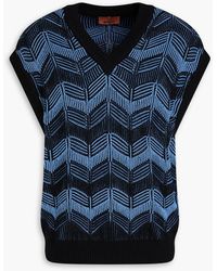 Missoni - Crochet-Knit Wool And Cotton-Blend Vest - Lyst