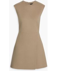 Theory - Wool And Cashmere-Blend Felt Mini Dress - Lyst