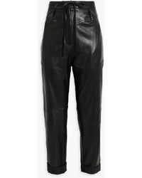 IRO - Hosho Leather Tapered Pants - Lyst
