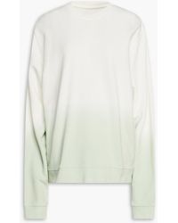 7 For All Mankind - Dégradé French Cotton-terry Sweatshirt - Lyst