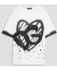 Dolce & Gabbana - Printed Cotton-jersey T-shirt - Lyst