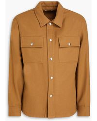 Sandro - Wool-blend Twill Overshirt - Lyst