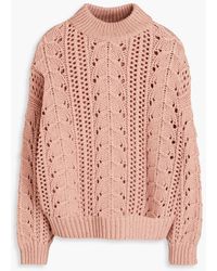 Brunello Cucinelli - Cable-knit Cashmere And Silk-blend Turtleneck Sweater - Lyst