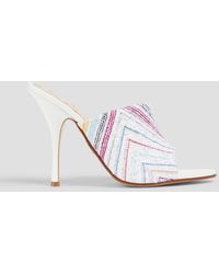 Missoni - Sequined Crochet-knit Mules - Lyst